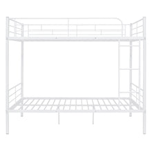 Load image into Gallery viewer, Full Over Full Metal Bunk Bed, White
