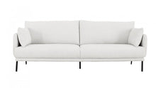 Load image into Gallery viewer, Modern Fabric Loveseat - White / Black
