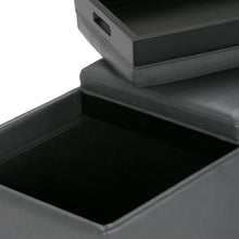 Load image into Gallery viewer, Avalon - Upholstered Storage Ottoman
