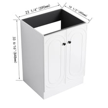 Load image into Gallery viewer, Modern Freestanding Bathroom Vanity With Soft Close Cabinet Doors
