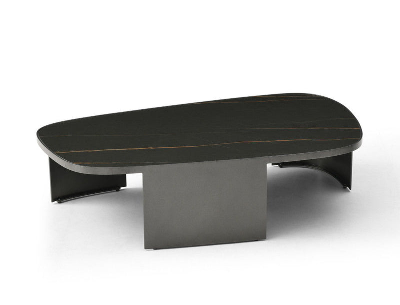 42" Ceramic Tile Coffee Table - Black