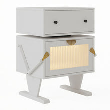 Load image into Gallery viewer, Robot LED Nightstand With 360° Rotating Drawer
