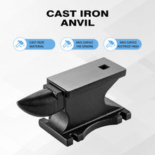 Load image into Gallery viewer, 100 Lbs Single Horn Anvil - Black
