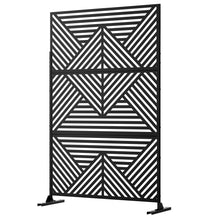 Load image into Gallery viewer, Three Panel Screen Room Divider (562886) - Black
