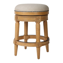 Load image into Gallery viewer, Rustic Elegance Backless Swivel Stool
