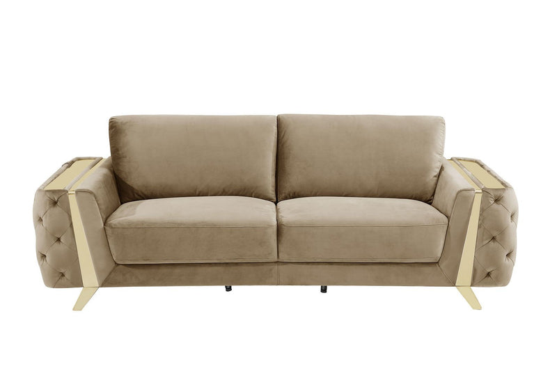 Velvet Sofa - Beige