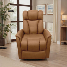 Load image into Gallery viewer, Oslo - Power Recliner With Manual Adjustable Headrest And Power Footrest - Brown
