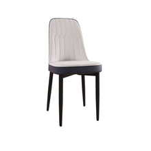Load image into Gallery viewer, Modern Dining Chair With Cushions And Metal Legs
