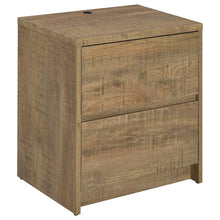 Load image into Gallery viewer, Transitional Nightstand With Dual USB Charging And Motion Sensor Light
