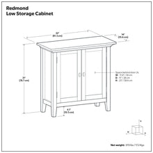 Load image into Gallery viewer, Redmond - Low Storage Cabinet - Brunette Brown
