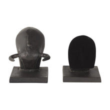 Load image into Gallery viewer, Bull Decorative Bookends (Set of 2) - Black
