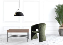 Load image into Gallery viewer, Velvet Solid Color Barrel Chair - Green
