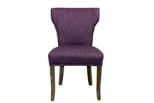 Load image into Gallery viewer, Upholstered Fabric Dining Parsons Chairs (Set of 2) - Purple
