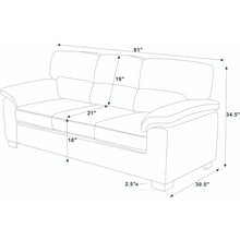 Load image into Gallery viewer, Vintage Inspired 3 Seat Sofa With Tufted Cushions
