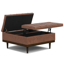 Load image into Gallery viewer, Mariah - Upholstered Lift Top Table Storage Ottoman

