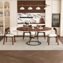 Load image into Gallery viewer, Round Extendable Dining Table Set With Chairs
