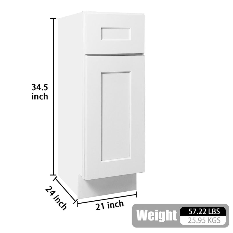 Shaker Base Cabinet & Soft-Close Door And Drawer