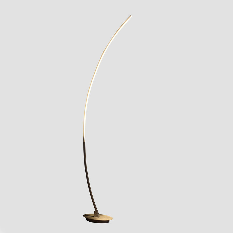 Arc LED Floor Lamp - Silver And Soft White
