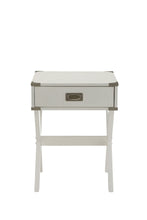 Load image into Gallery viewer, Modern x Shape Wooden Storage End Table - White
