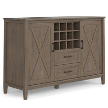 Load image into Gallery viewer, Ela - Sideboard With Wine Storage - Smoky Brown
