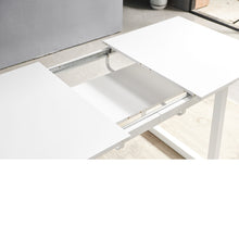 Load image into Gallery viewer, Square Extendable Dining Table With Metal Leg, Modern Space Saving Kitchen Table For Living Room
