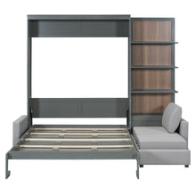 Load image into Gallery viewer, Murphy Bed With Sofa And Shelves
