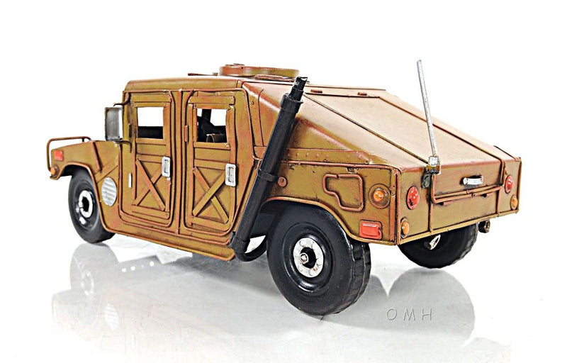 Metal Hand Painted Model Car - Mustard
