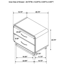 Load image into Gallery viewer, Tully - 2 Drawer Nightstand - Nutmeg Brown
