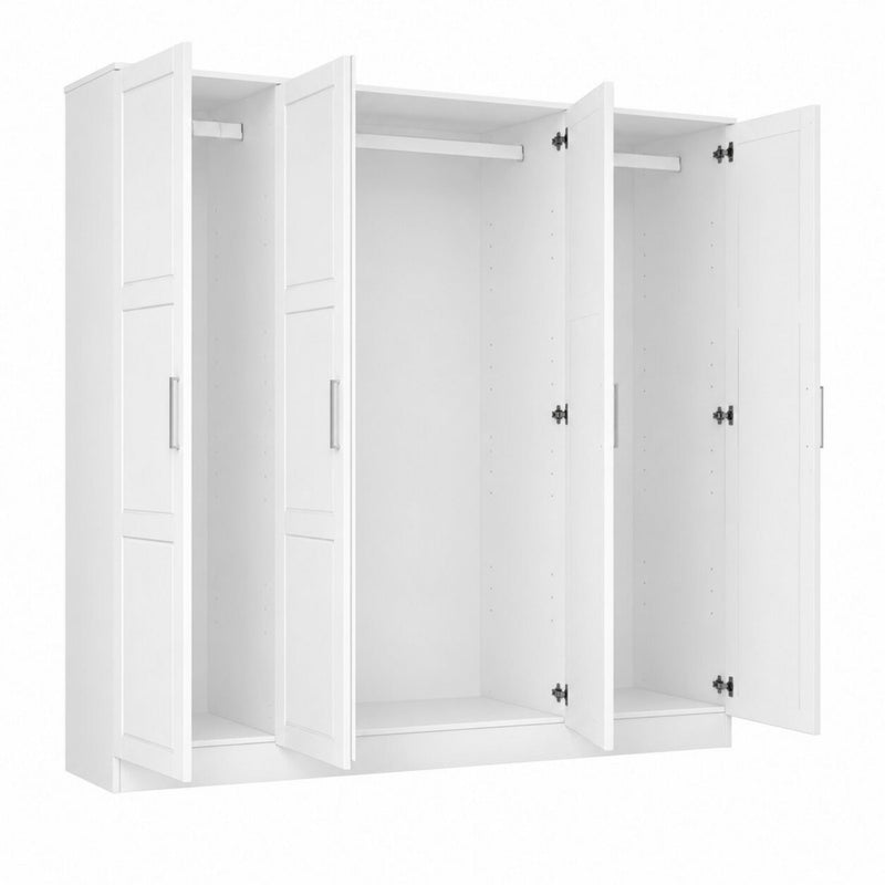 Solid Wood Four Door Combo Dresser (763751) - White