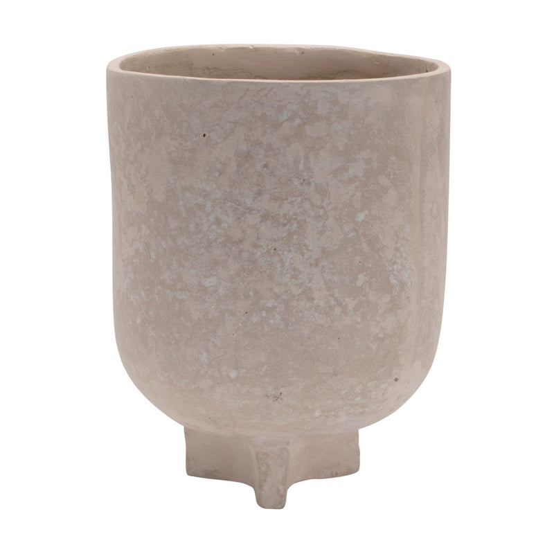 Recycled Urn Table Vase - Beige