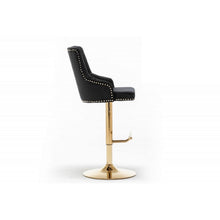 Load image into Gallery viewer, Adjustable Swivel Bar Stool With Nailhead Trim (Set of 2)
