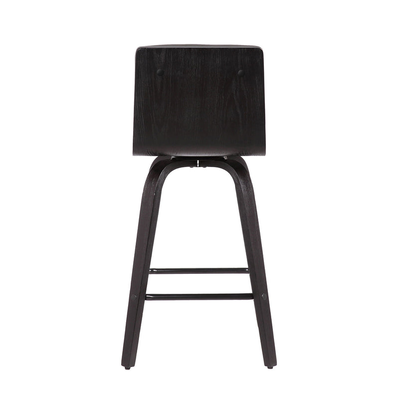 Iron Swivel Low Back Bar Height Bar Chair - Gray And Black