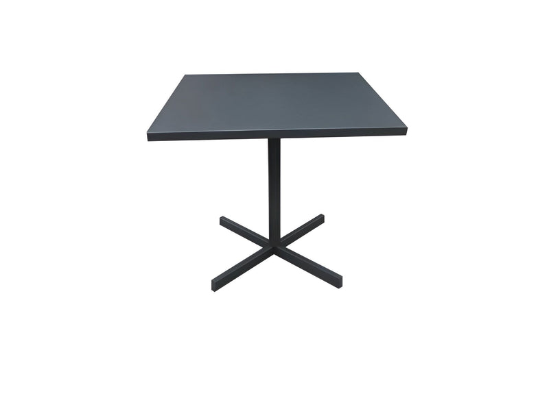 32" Square Aluminum Pedestal Base Dining Table - Gray