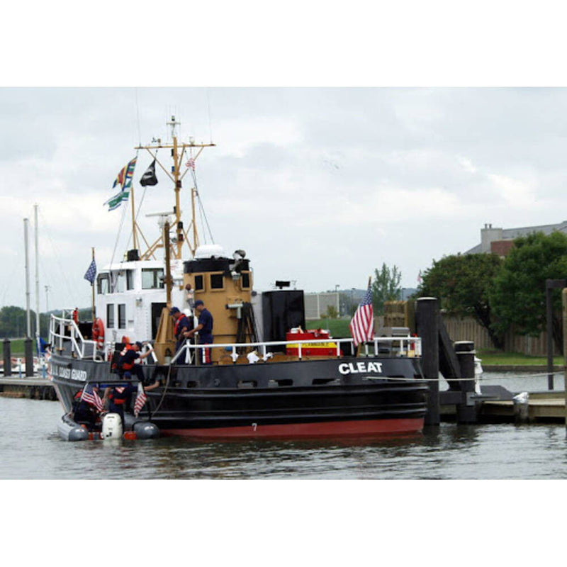 Hand Painted Model Boat (624534) - Black / White
