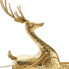 Load image into Gallery viewer, Deer Christmas Tabletop Sculpture (633860) - Gold
