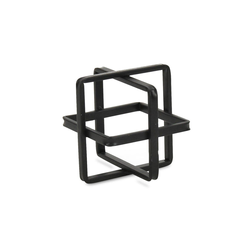 Metal Hand Painted Tabletop Sculpture - Black