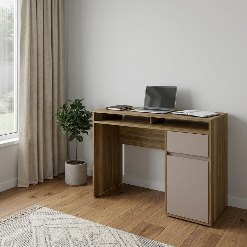 Computer Desk - Walnut / Walnut