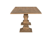 Load image into Gallery viewer, 96" Solid Wood Double Pedestal Base Dining Table - Brown
