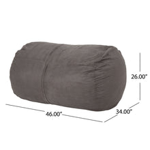 Load image into Gallery viewer, Michael - Modern Cylindrical Suede Bean Bag Chair
