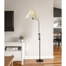 Load image into Gallery viewer, 68" Adjustable Traditional Shaped Floor Lamp With Beige Empire Shade - Bronze
