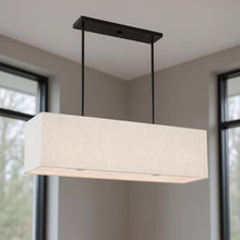Load image into Gallery viewer, 12" Four Light Dimmable Chandelier With Shades - Bronze
