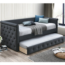 Load image into Gallery viewer, Contemporary Button Tufted Daybed With Slat Trundle
