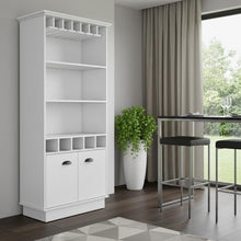 Load image into Gallery viewer, 29" Wood Bar Cabinet With Two Doors - White
