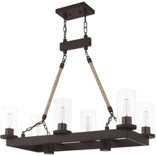 Load image into Gallery viewer, 30" Eight Light Metal Dimmable Chandelier With Shades - Bronze
