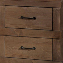 Load image into Gallery viewer, 23" Two Drawers Metal Nightstand - Brown
