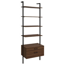 Load image into Gallery viewer, Wendell - 4 Shelf Storage Wall Bookshelf - Walnut
