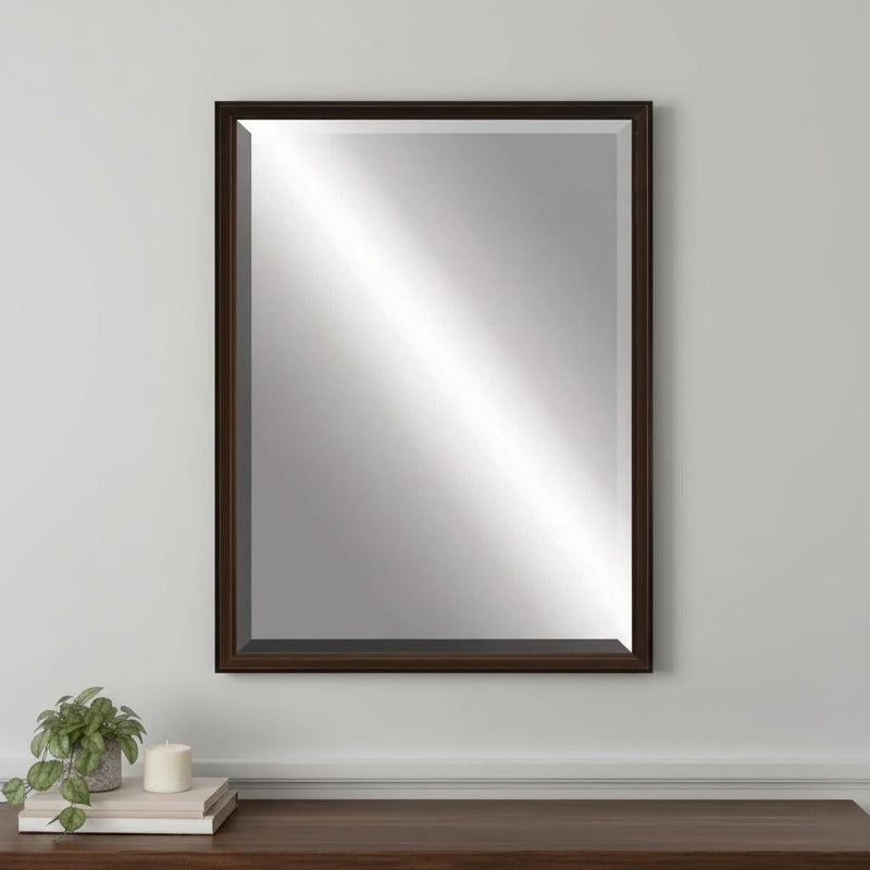 43" Wood Accent Mirror - Bronze