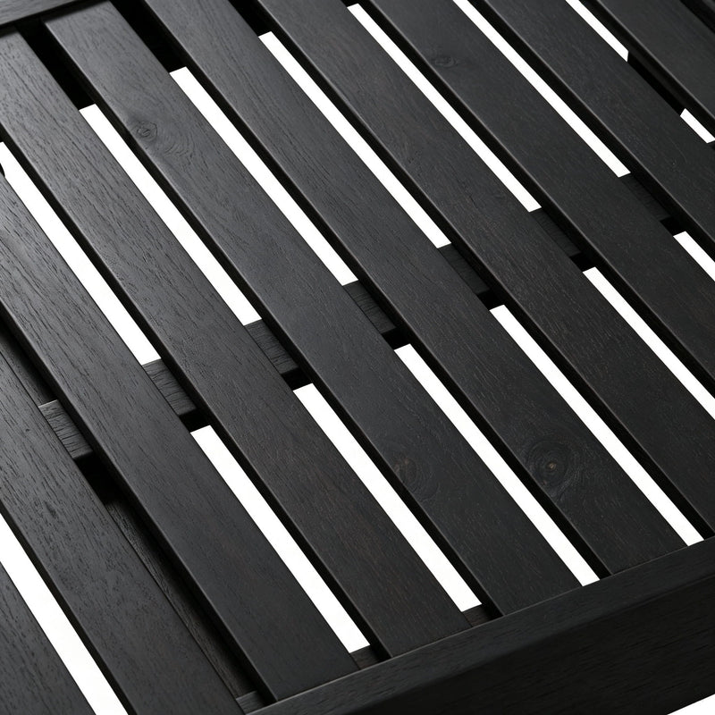 Ariana - Chaise Lounge With Cushion For Outdoor - Black