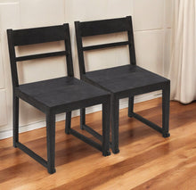 Load image into Gallery viewer, Ladder Back Dining Side Chairs (Set of 2) - Dark Gray
