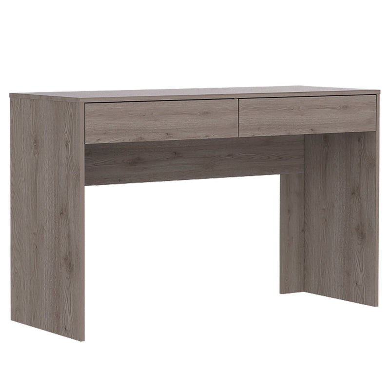 47.3" x 17.7" x 29.5" Computer Desk With Two Drawers - Light Gray